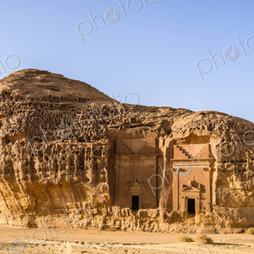 Hegra, also known as Madain Salih, or Al-?ijr, archaeological site, Nabatean carved…